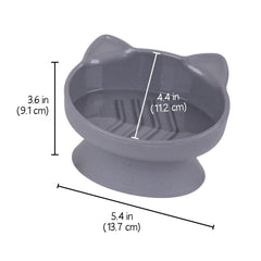 Kitty City – forme ovale réduisant la fatigue des moustaches pendant le repas.
