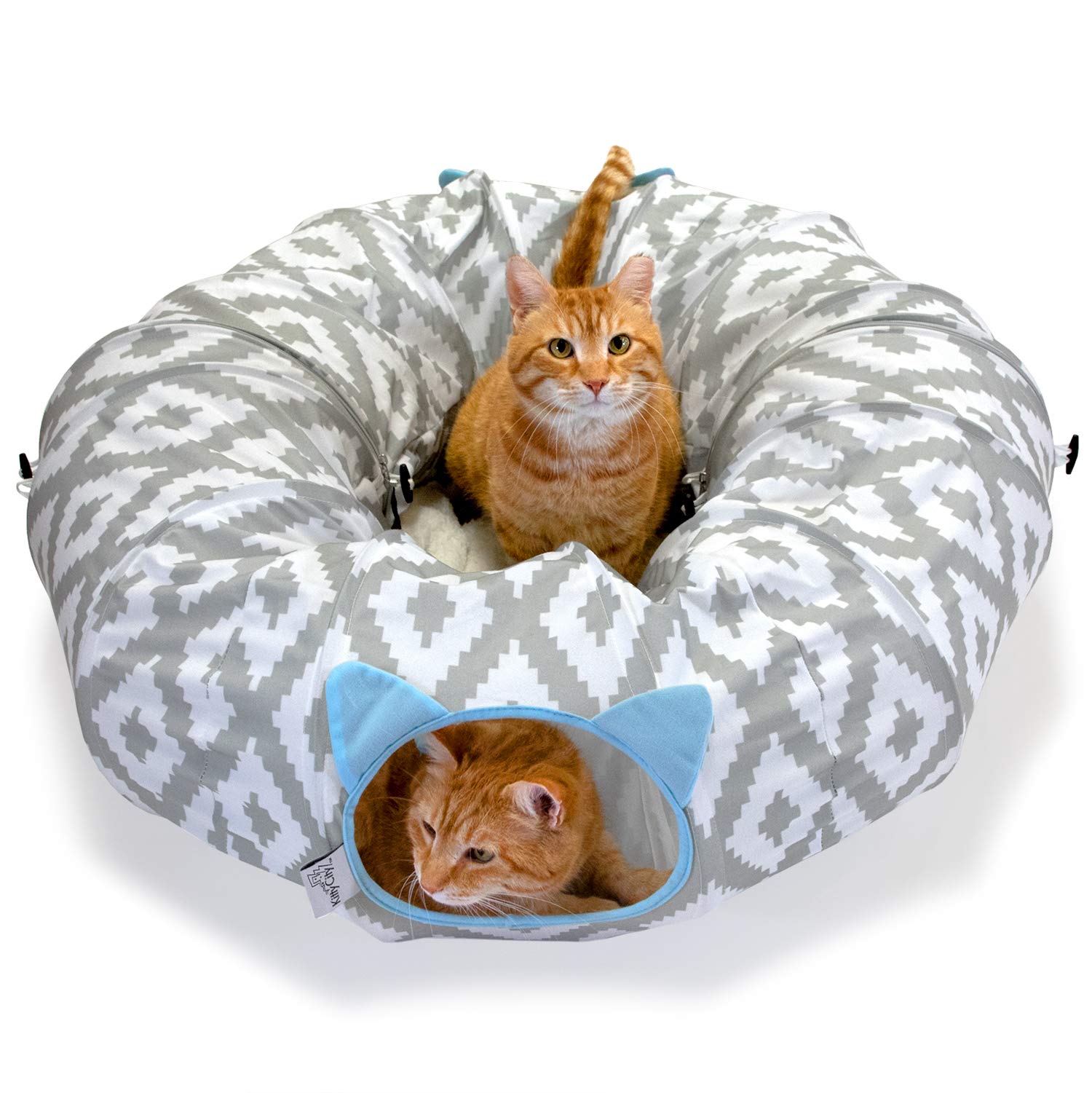 Kitty City grand-tunnel-chat-ouverte, espace de jeu spacieux pour chats.