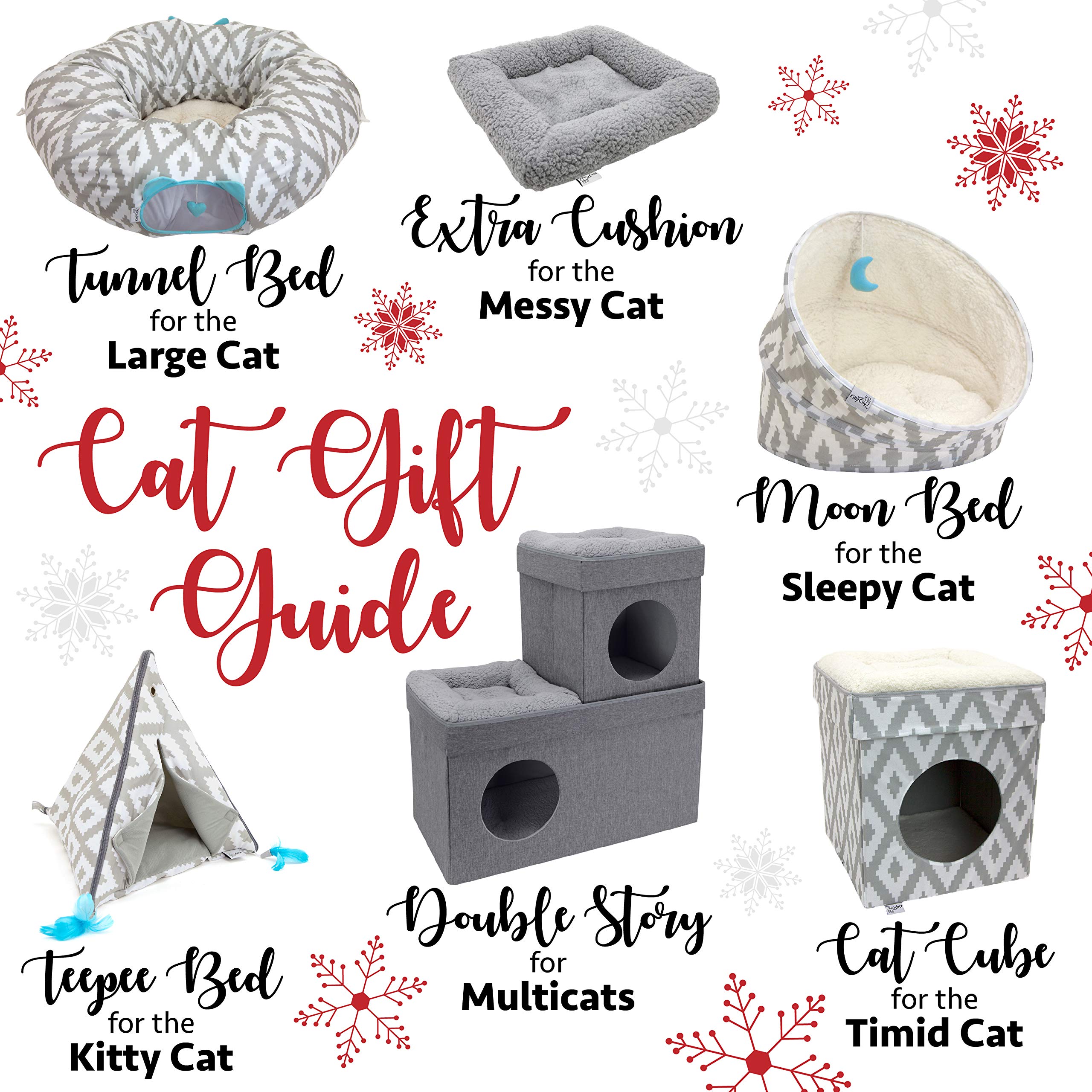 Kitty City grand-tunnel-jouets-pendus, stimulation mentale et distraction.