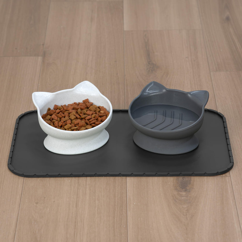 Kitty City, lavable au lave-vaisselle et base antidérapante.