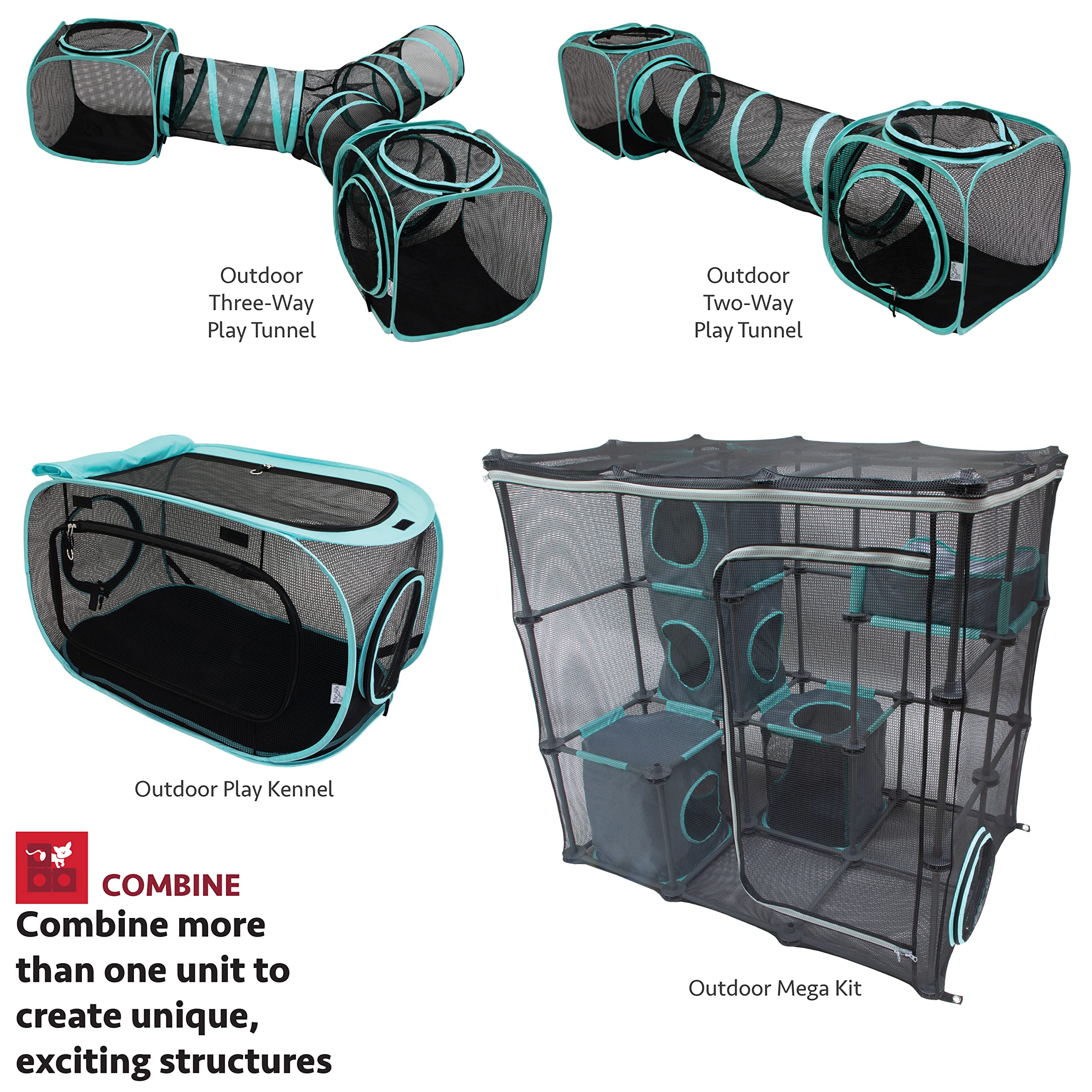 Kitty City Outdoor Catio – accesibilite-facile: accès simple pour rentrer et nettoyer.