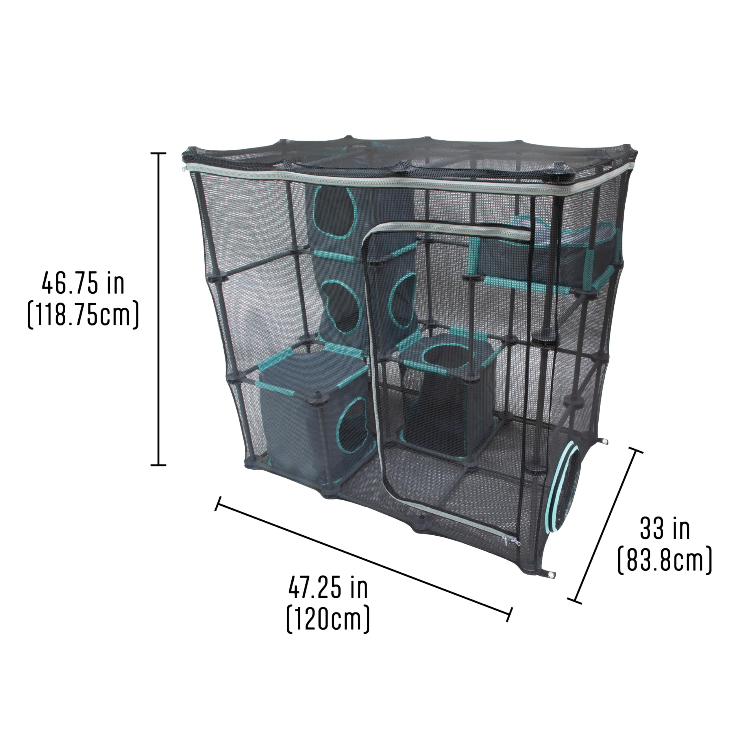 Kitty City Outdoor Catio – tunnel-d-entree: extension de jeu avec d'autres kits Kitty City.