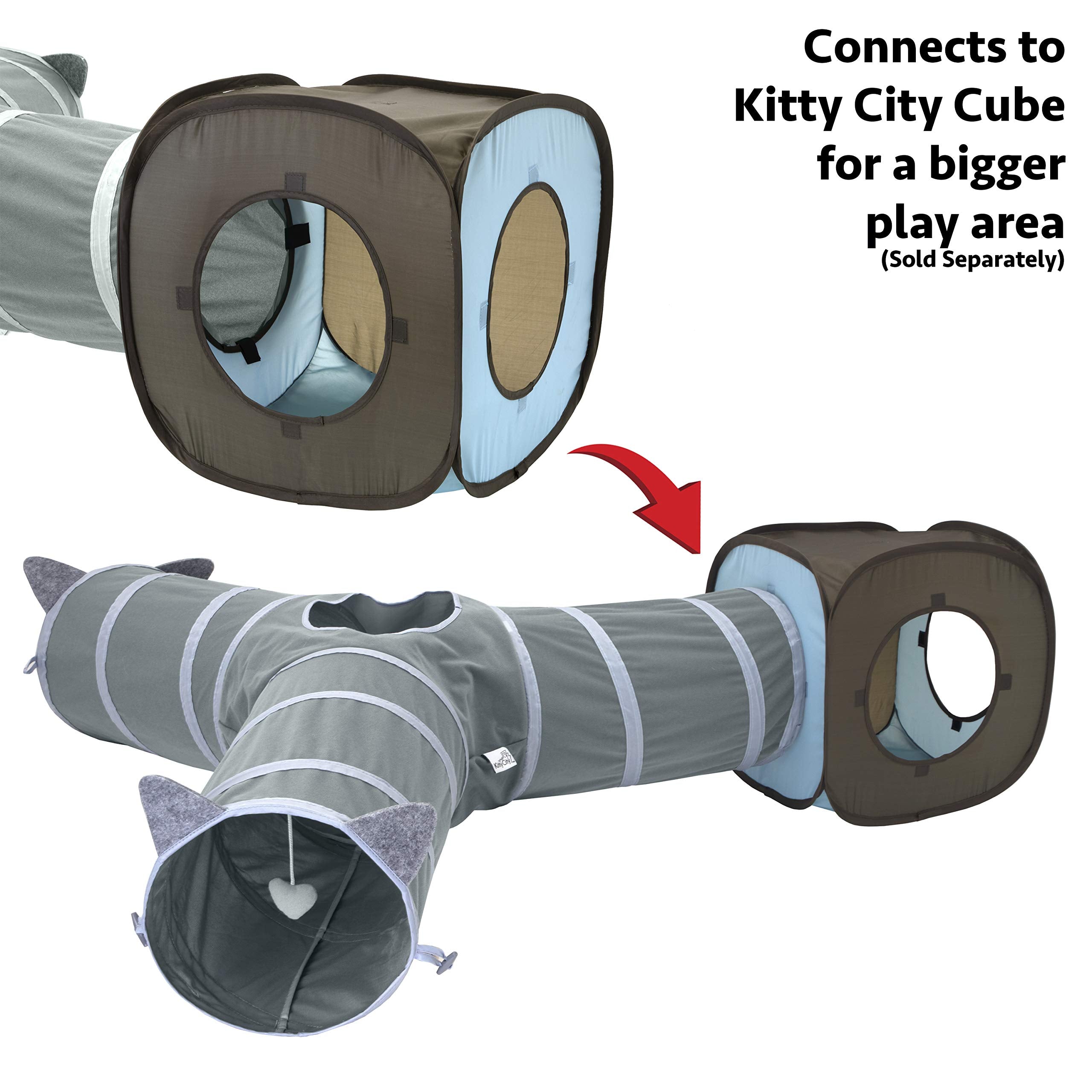 Kitty City Tunnel: plusieurs chats jouant ensemble et partage.