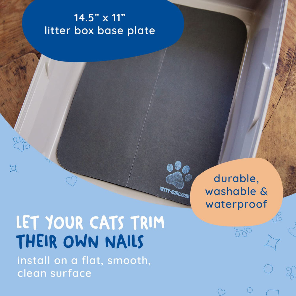 Kitty Cure fabriqué aux États‑Unis avec matériaux non toxiques.