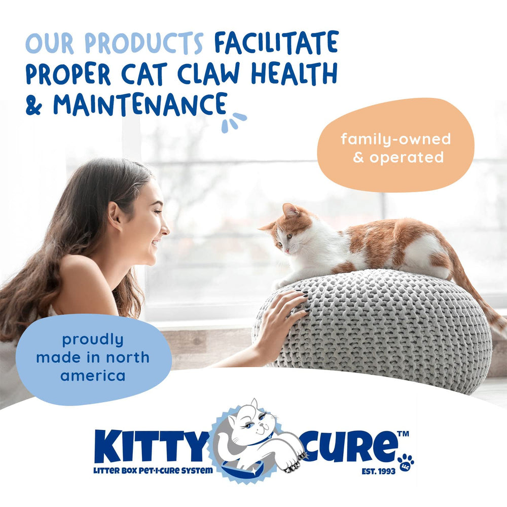 Kitty Cure grattoir utilisation rapide et sans stress pour le chat.