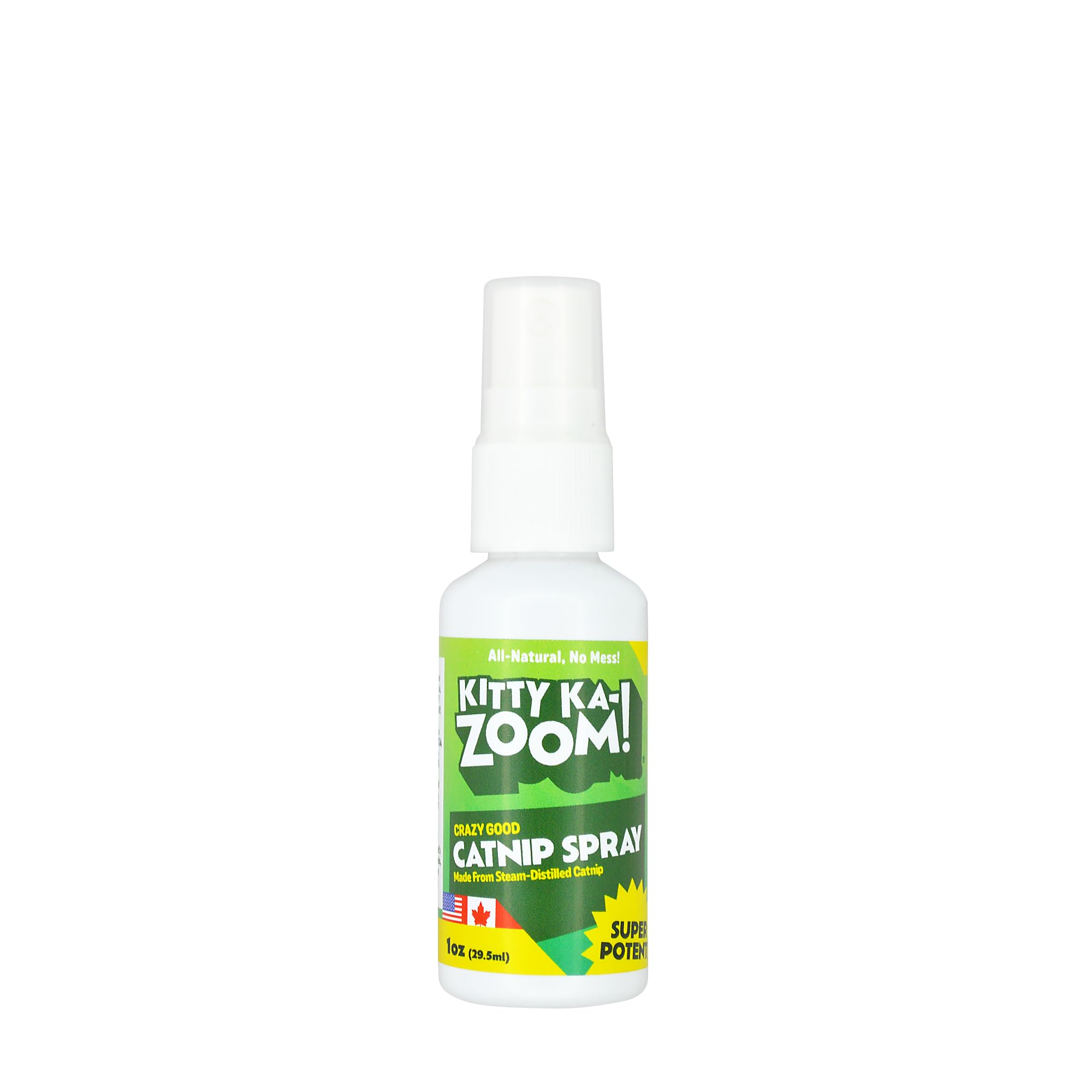 KITTY KA-ZOOM Bouteille d'herbe à chat Spray, stimulation rapide pour chats sans désordre.