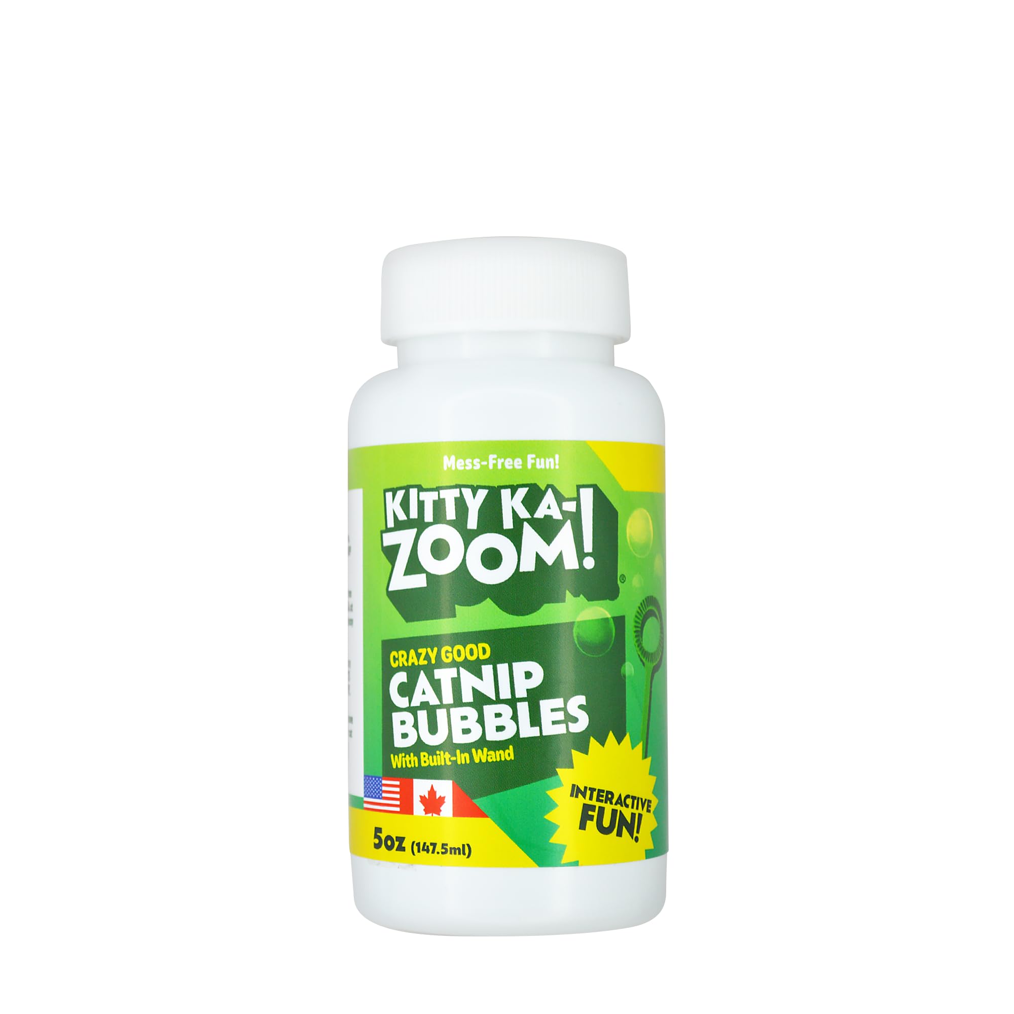 KITTY KA-ZOOM – bulles d’herbe à chat autour de la bouteille 150 ml pour stimulation ludique.