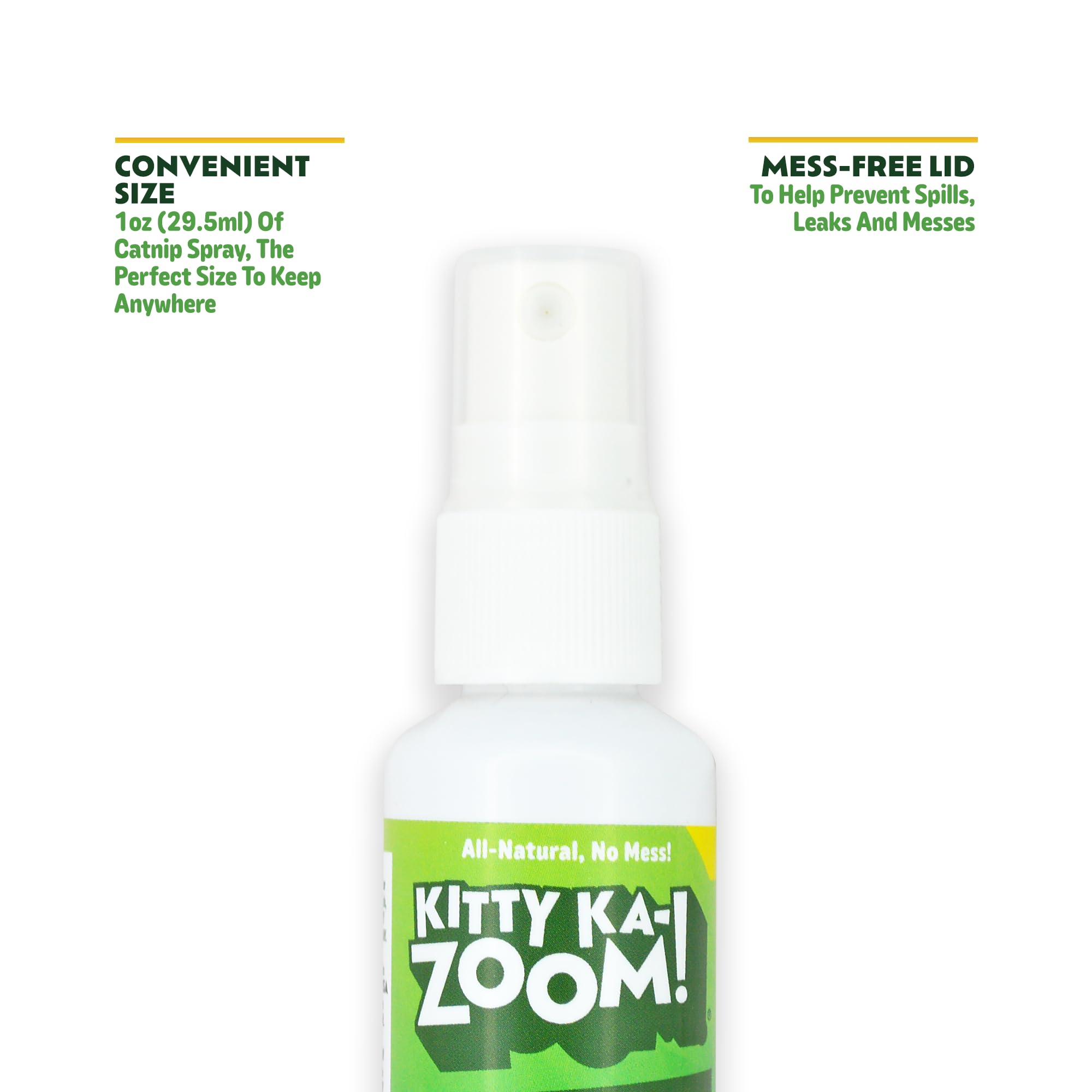 KITTY KA-ZOOM Spray sur jouet d'herbe à chat pour encourager le jeu actif.
