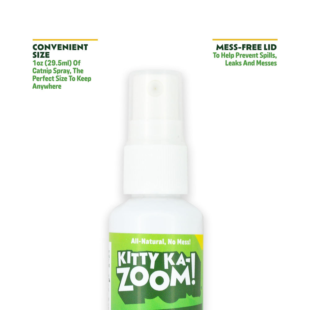 KITTY KA-ZOOM Spray sur jouet d'herbe à chat pour encourager le jeu actif.