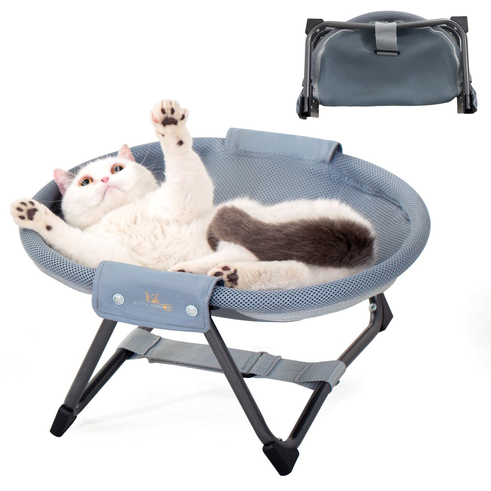 Le hamac surélevé KITTY KINGDOM offre un cocon sûr pour chat.