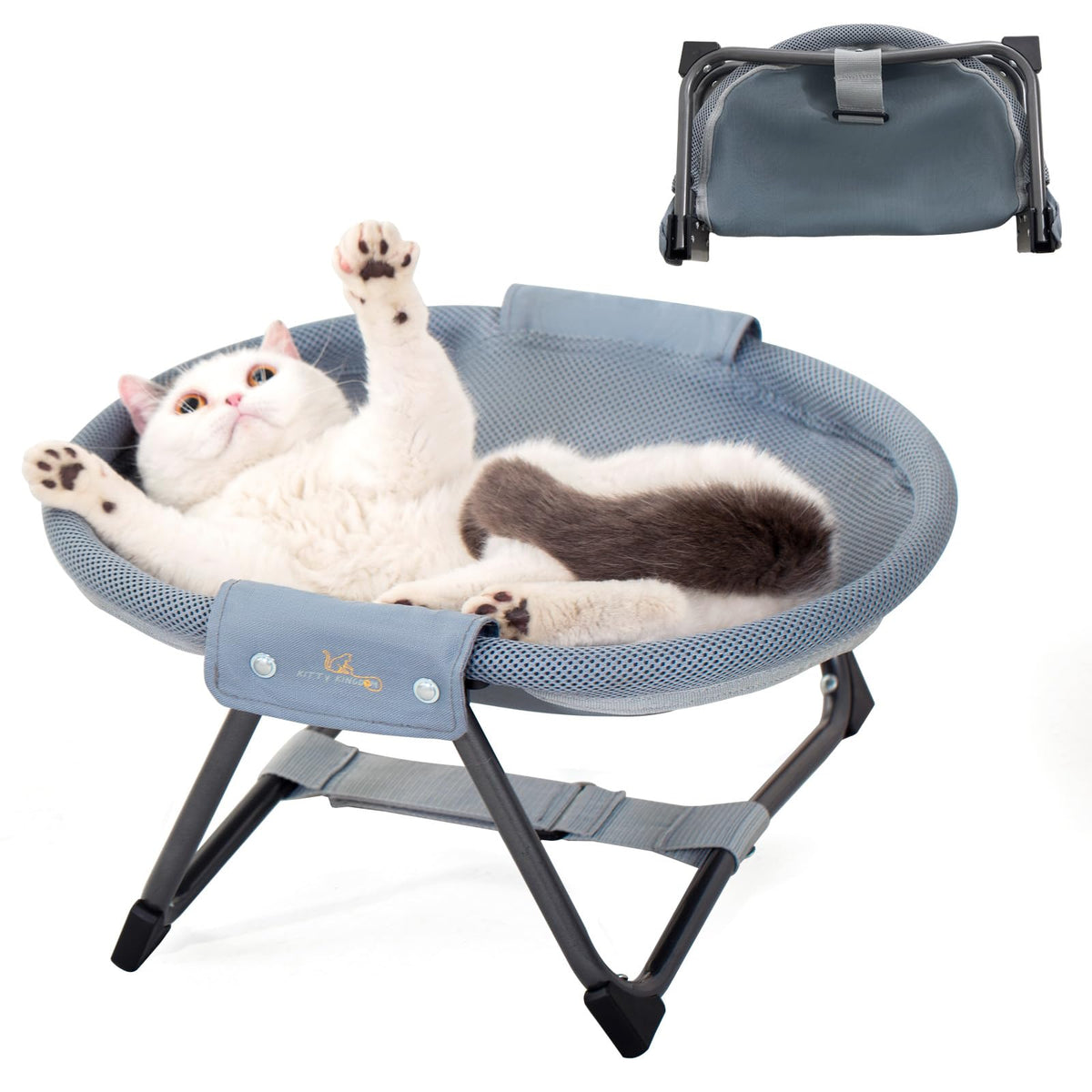 Le hamac surélevé KITTY KINGDOM offre un cocon sûr pour chat.
