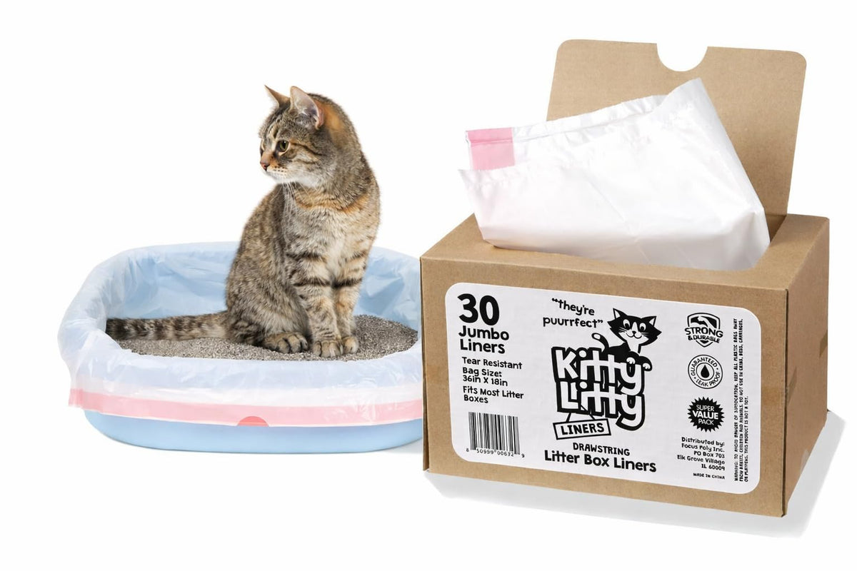 Kitty Litty: emballage des sacs litière, pratique et propre.