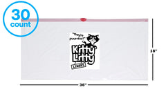 Kitty Litty: fermeture par cordon, nettoyage sans éclaboussures.