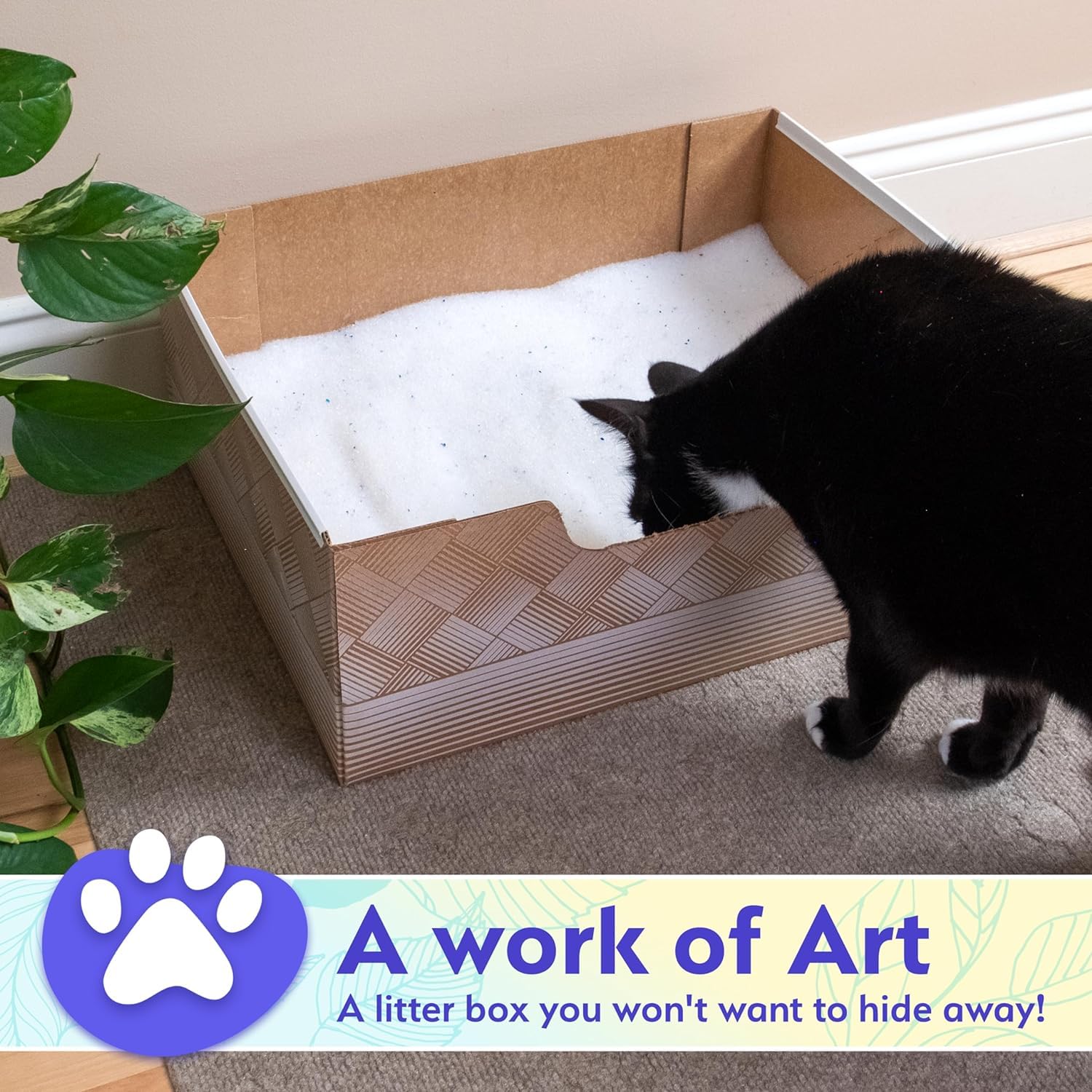 Option recyclable Kitty Poo Club, choix écoresponsable pour l’entretien des chats.