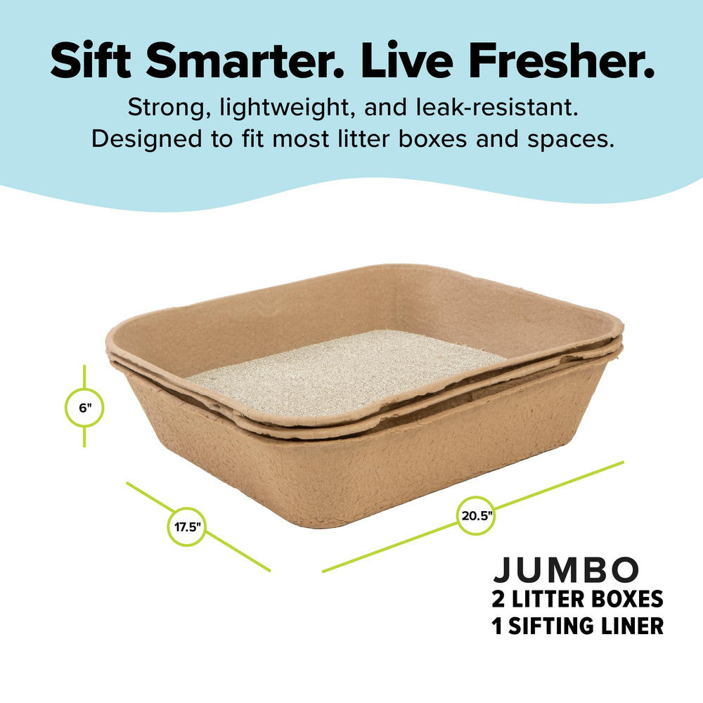 Kitty Sift carton recyclable: construction durable et réduction des déchets.
