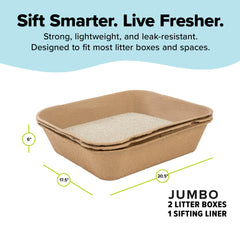 Kitty Sift carton recyclable: construction durable et réduction des déchets.