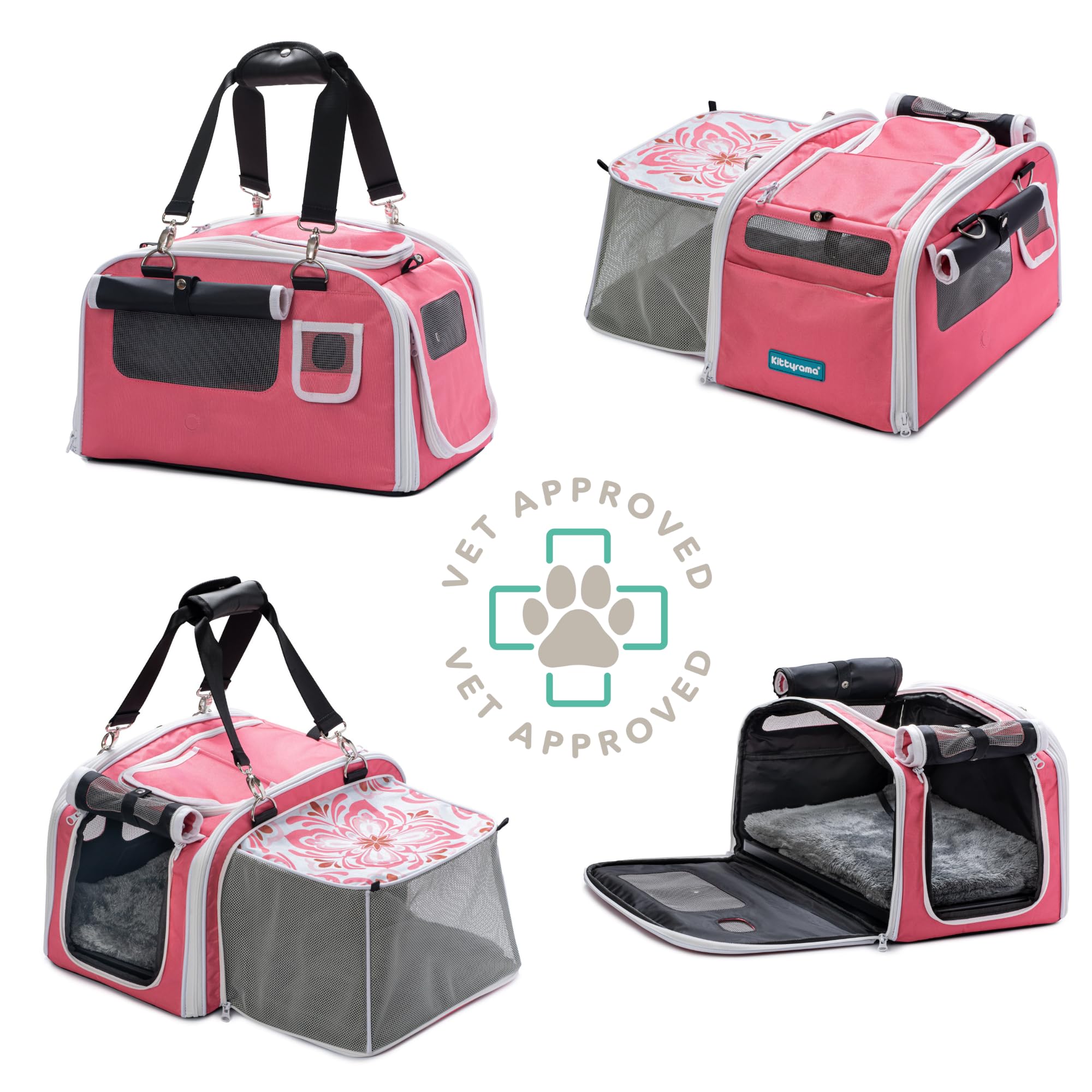 Kittyrama cache-chat escamotable, transforme le sac en coin-repos privé.
