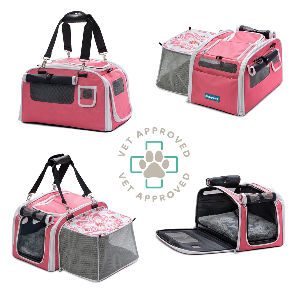 Kittyrama cache-chat escamotable, transforme le sac en coin-repos privé.