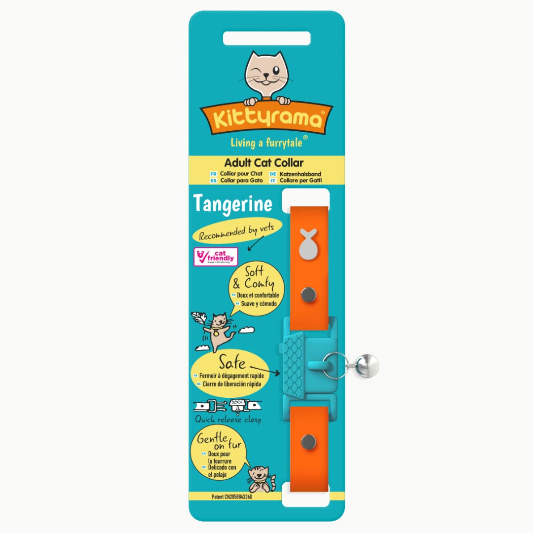 Ajustement idéal pour chats adultes et chatons Kittyrama Tangerine