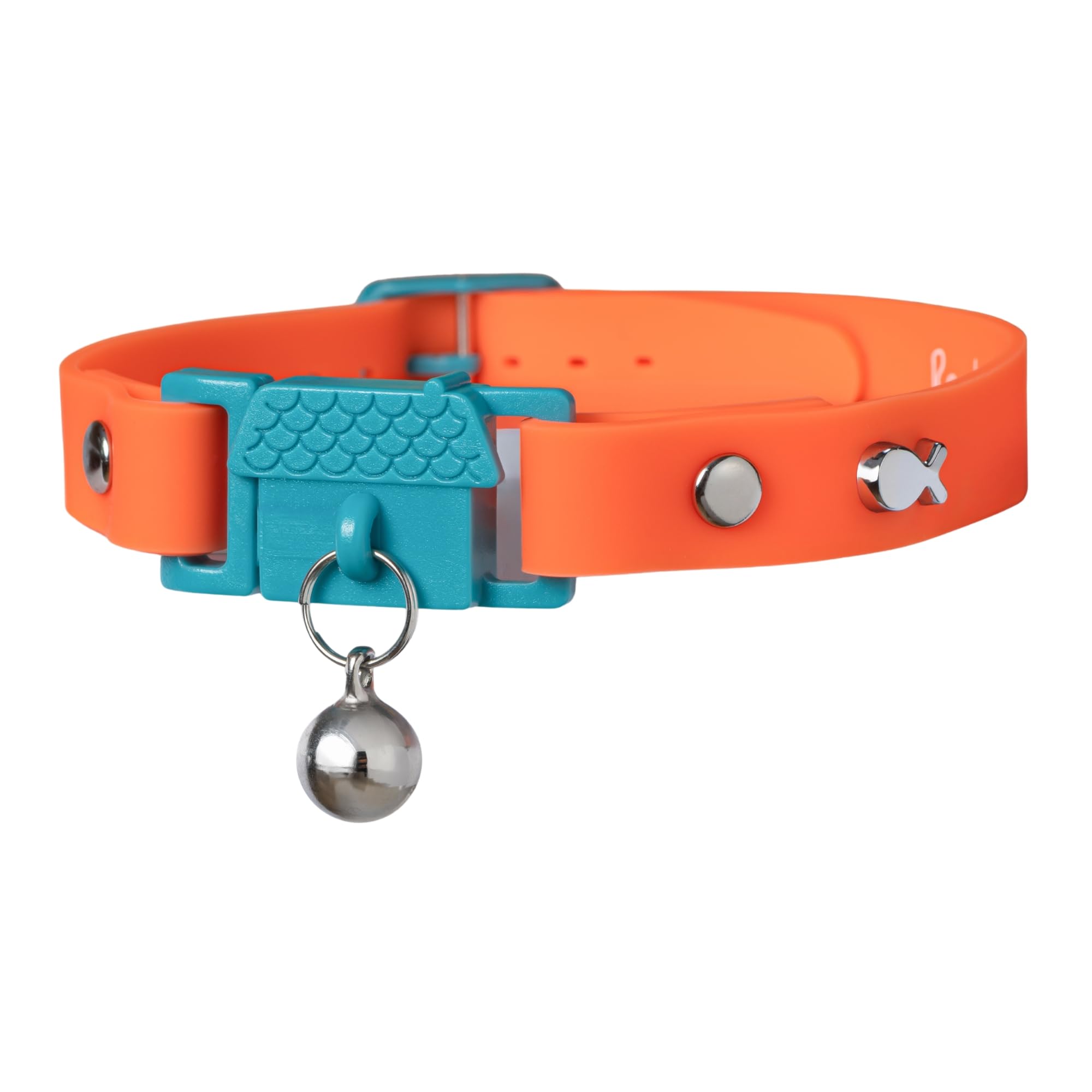 Collier Kittyrama Tangerine avec boucle rupture rapide, sécurité accrue pour chats