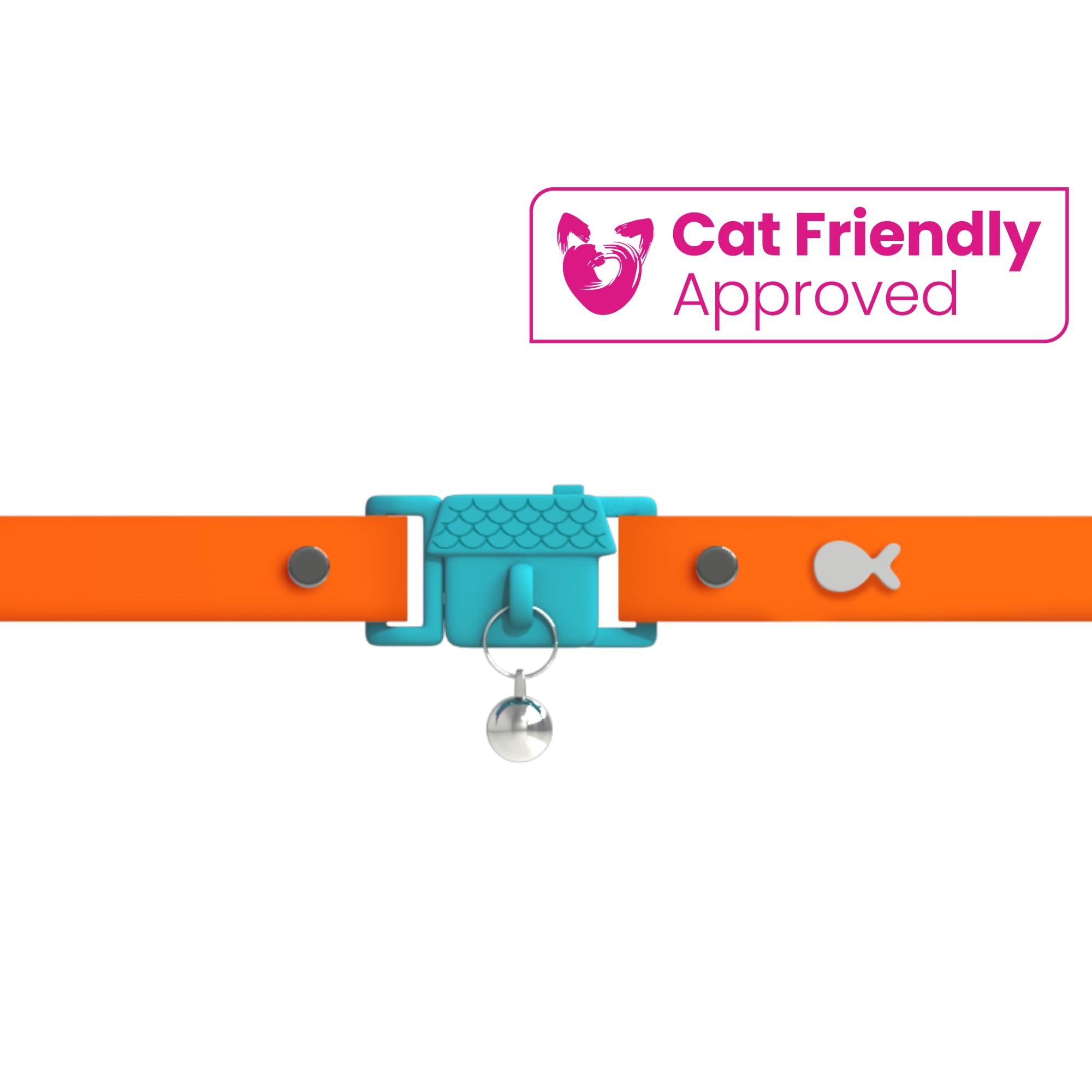 Sangle silicone douce Kittyrama Tangerine pour port léger et confortable