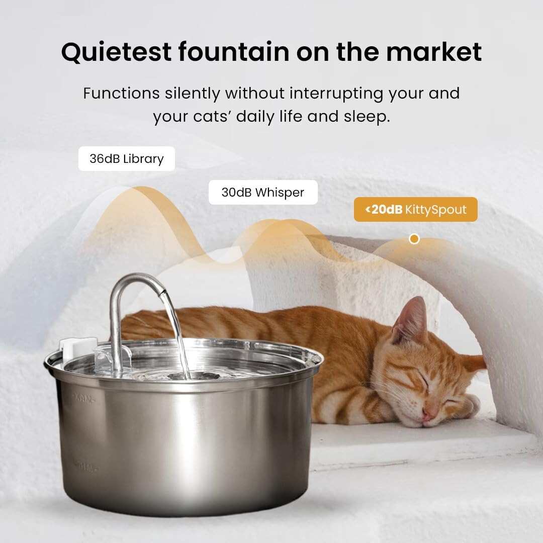 Indicateur de niveau KittySpout facilitant le réapprovisionnement.
