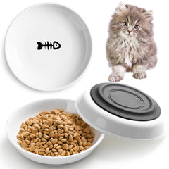 Kitwinney bol chat céramique anti dérapage avec motif poisson pour repas calme