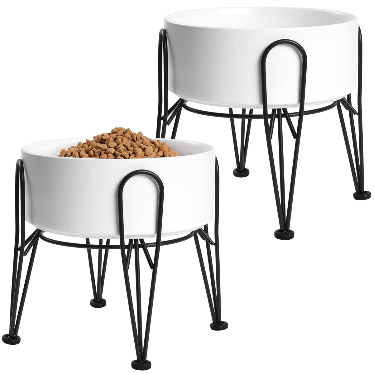 Kitwinney bols chiens elevés en céramique pour repas ergonomique