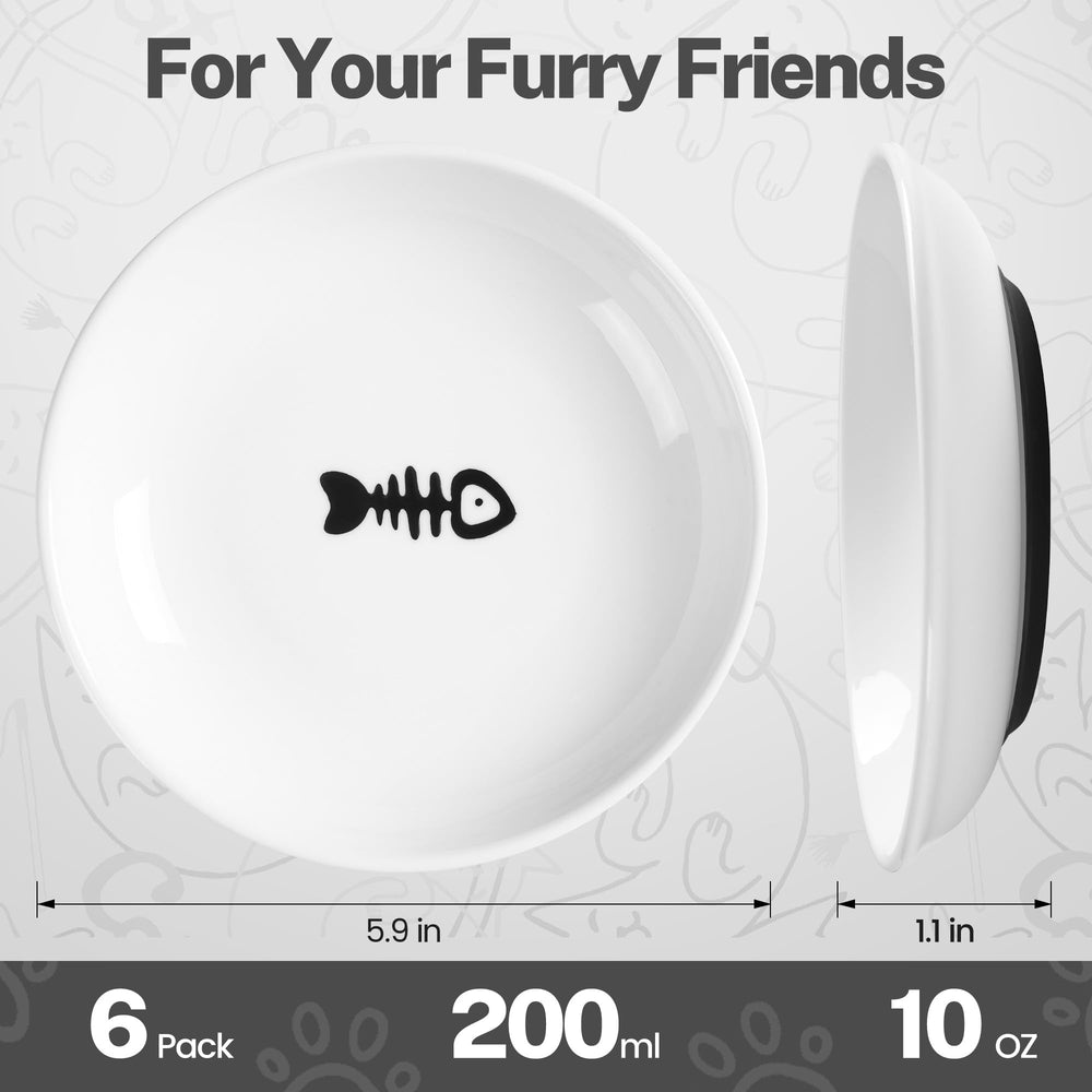 Kitwinney ensemble 6 bols chat ideal pour plusieurs animaux.