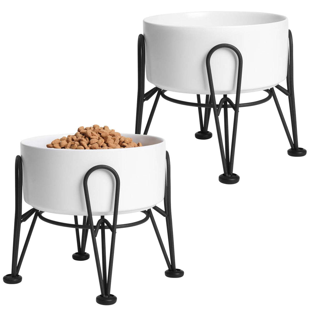 Kitwinney gamelles surélevées en céramique sur socle pour repas confortables