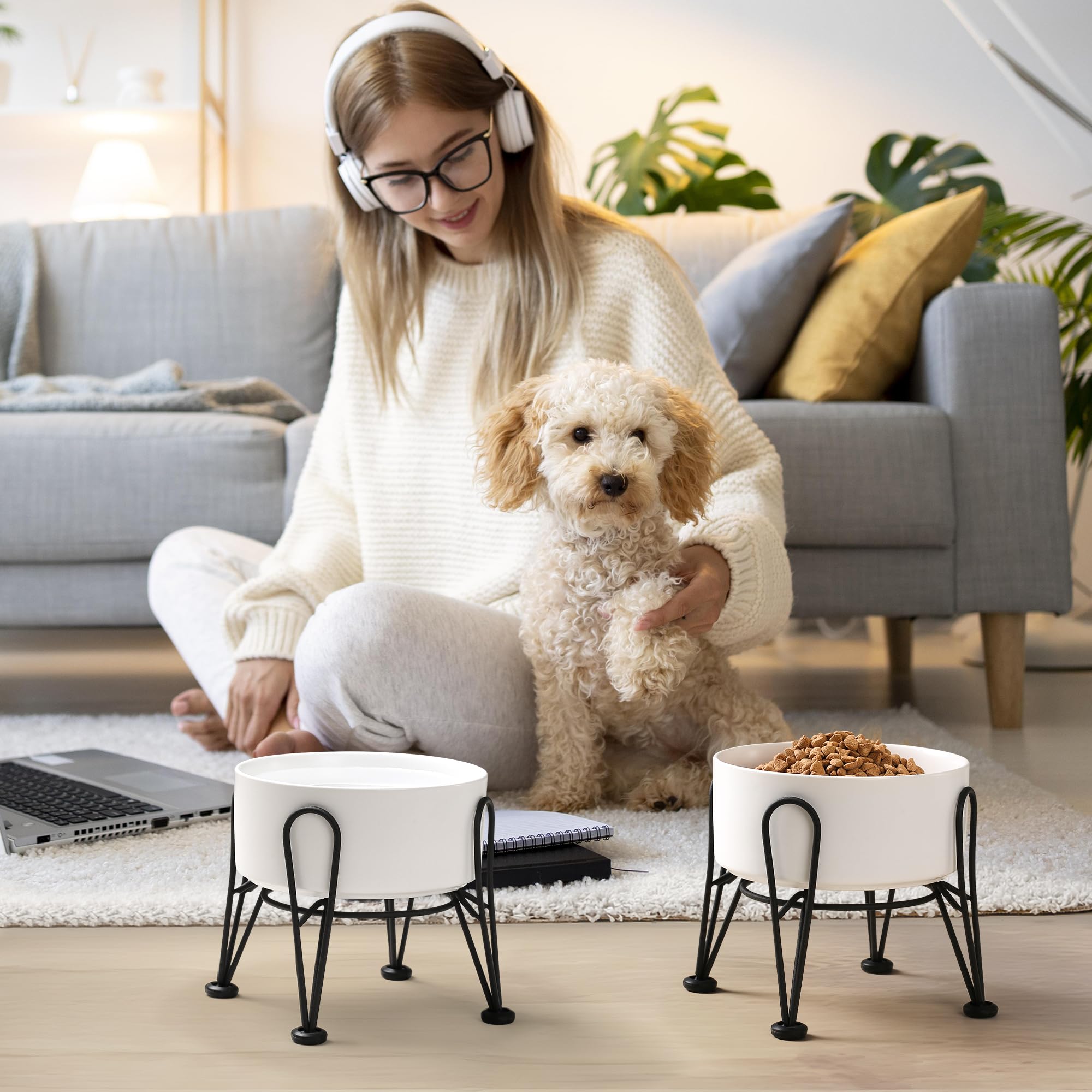 Kitwinney utilisation pratique pour petits et moyens chiens, repas propres et ordonnés