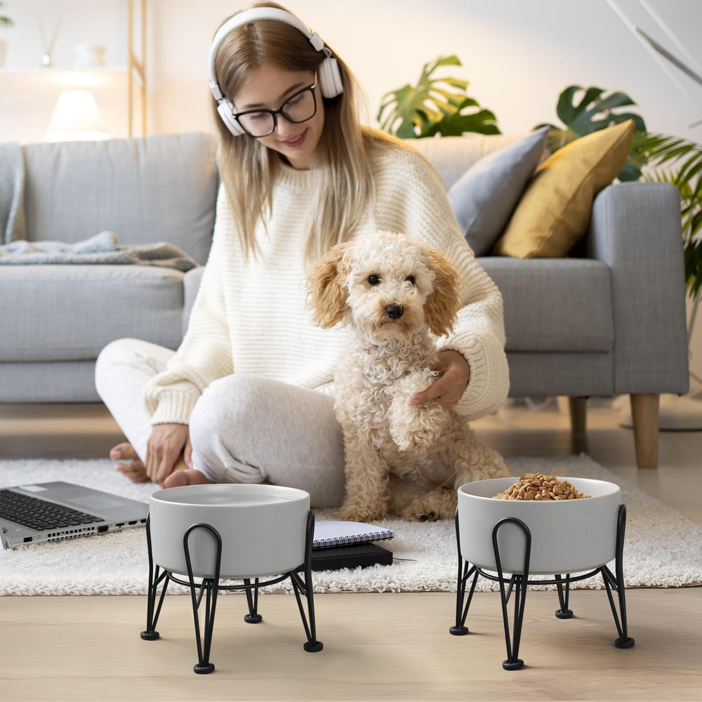 Kitwinney bol céramique pour petits et moyens chiens, grande capacité pratique