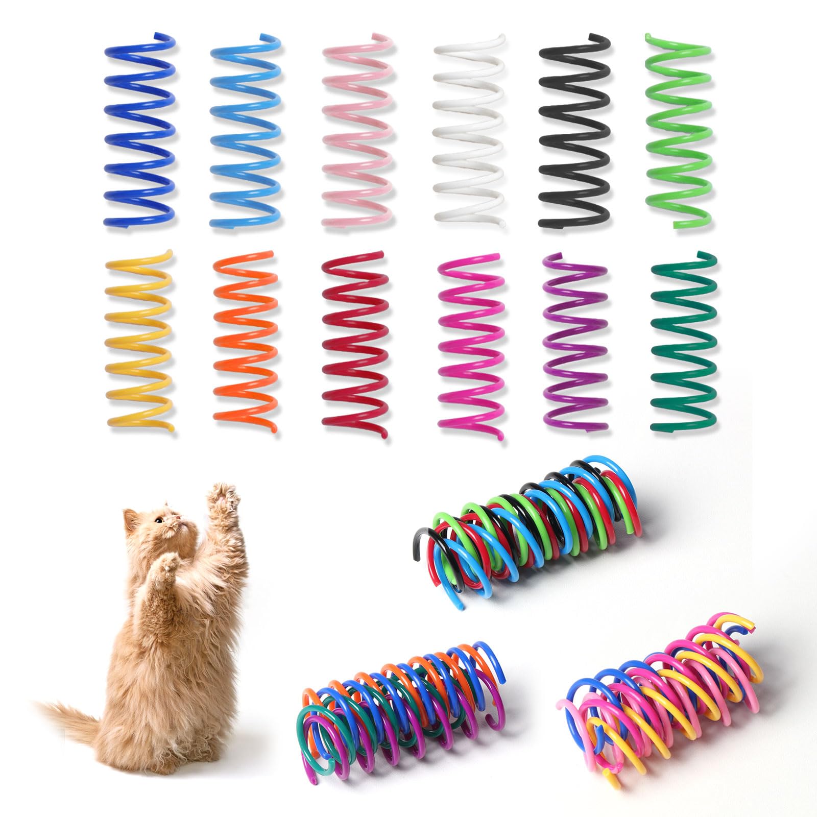 Le kit Kitys Fatch avec ensemble de 12 coloris ressorts pour chats.