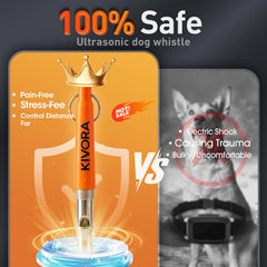 Sifflet KIVORA réglable pour ajuster la fréquence de dressage selon le chien.