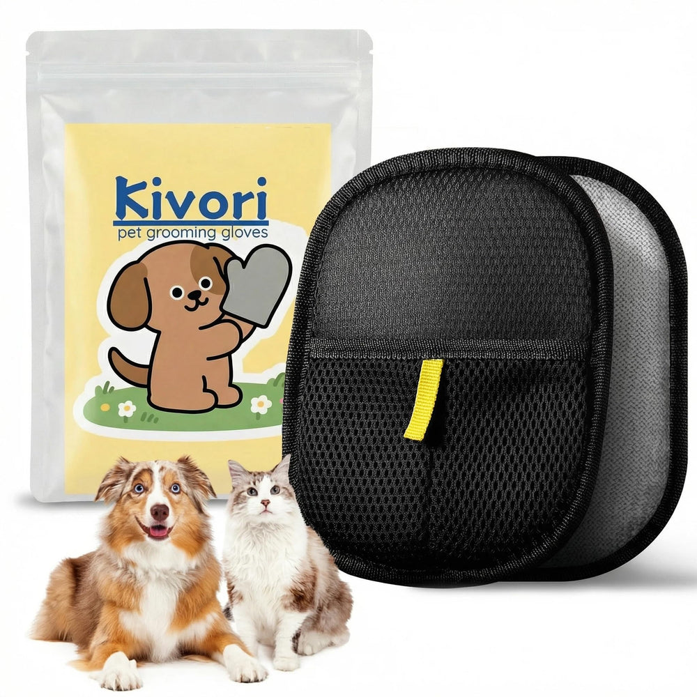 Gants Kivori pour animaux: toilettage chiens et chats