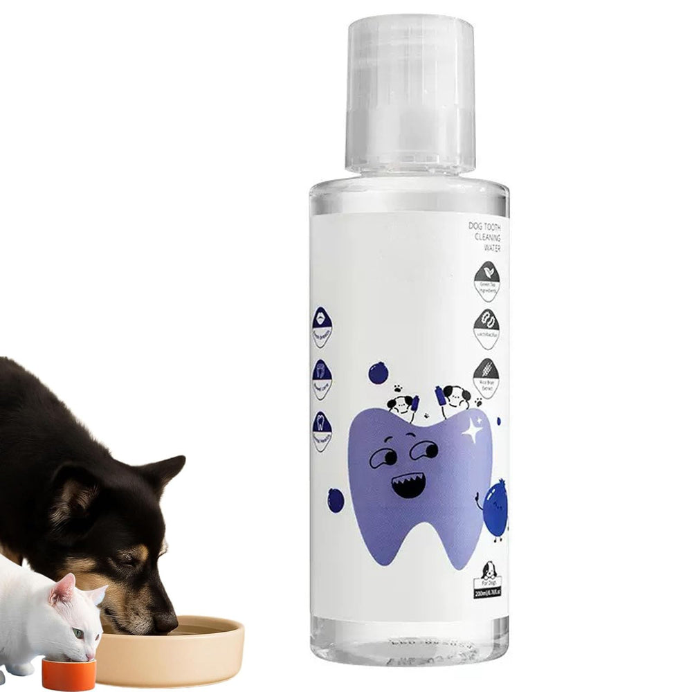 KKINYAS Additif eau dentaire flacon 200 ml pour l'hygiène bucco-dentaire canine.