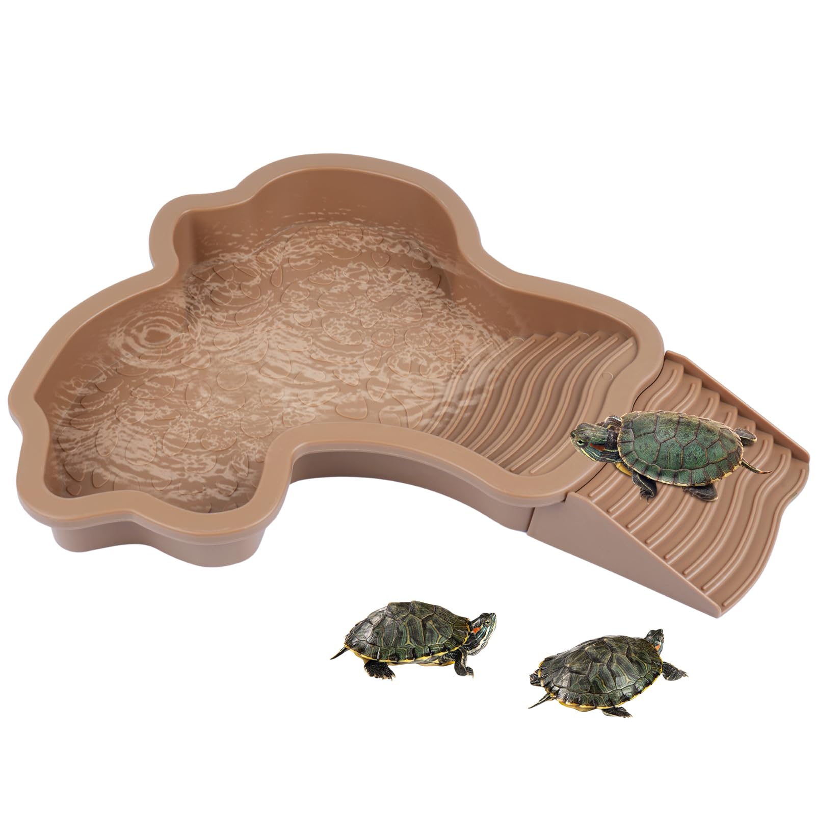 KKONHII grand-bain-reptile: espace sûr pour le bain et l'exercice.