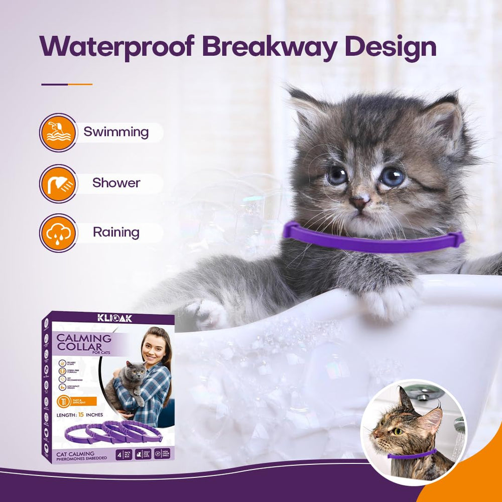 Klioak collier chat ajustable facilitant le bon ajustement pour tous les chats.