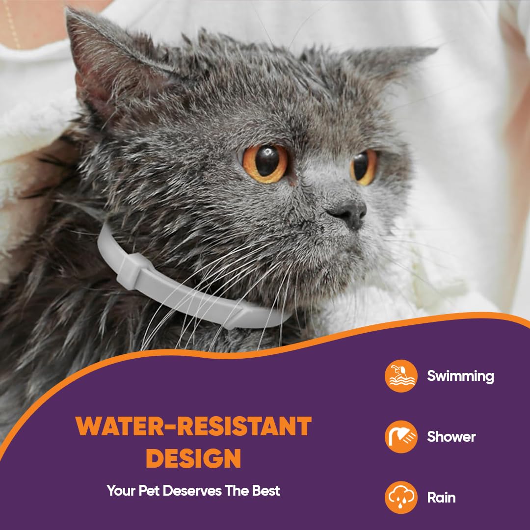 Klioak collier chat imperméable, textile doux et durable.