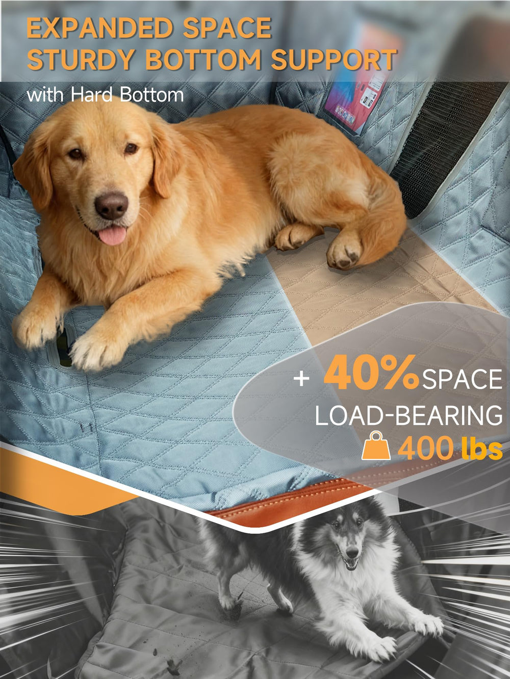 Klrzoze couverture etanche protege siege-arriere et tapis.