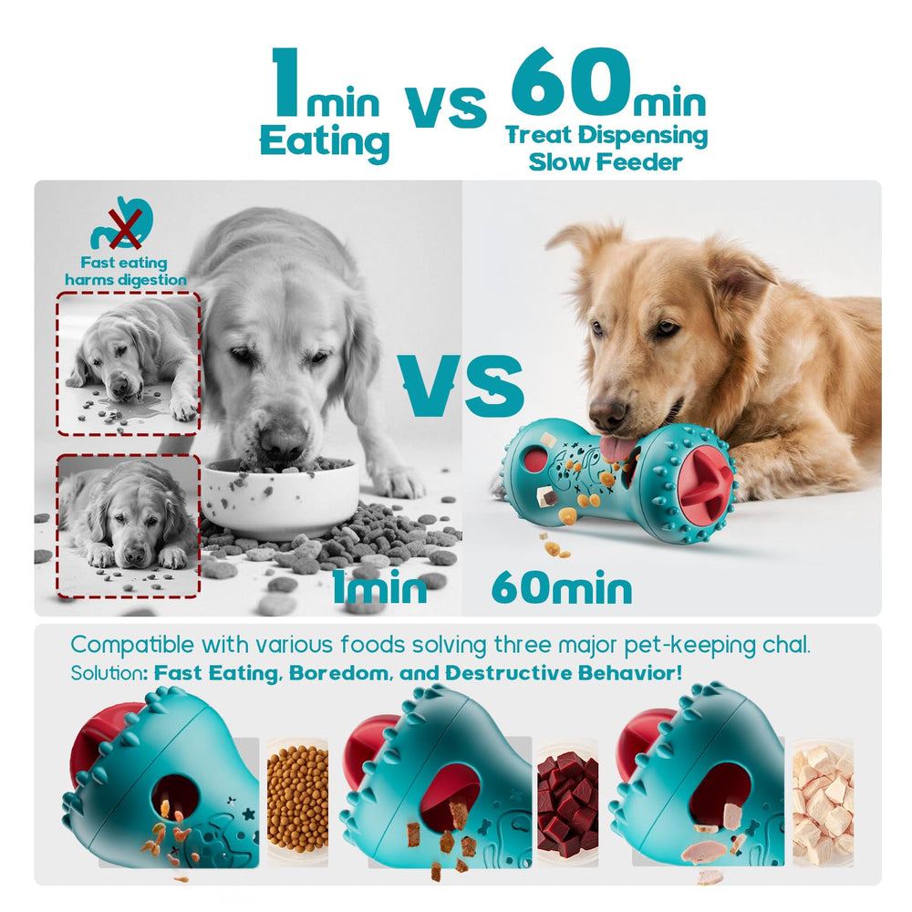 Jouet puzzle Knitly qui ralenti l'alimentation et entretient l'énergie du chien.