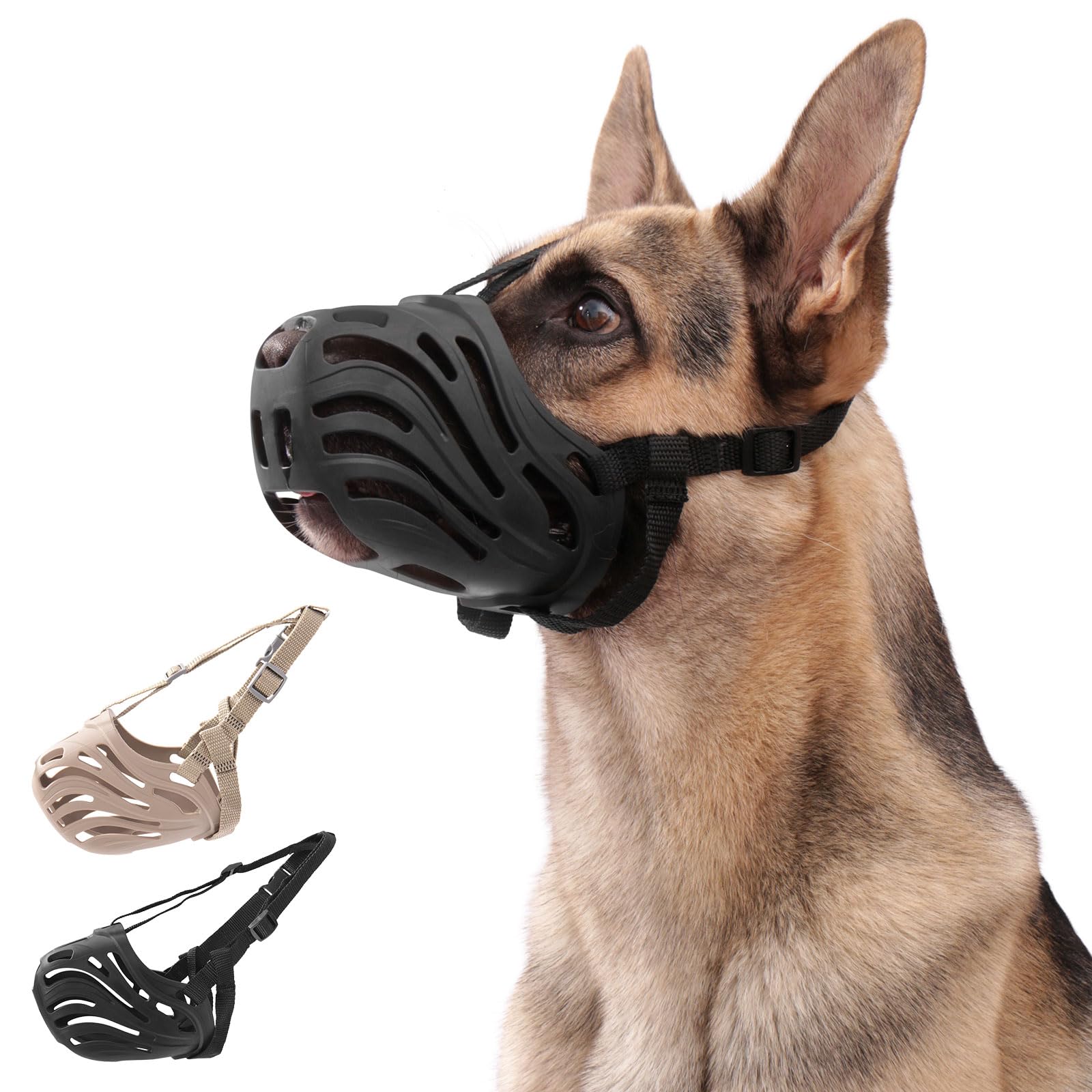 KnJuLee masque-chien silicone durable: confort lors des sorties.