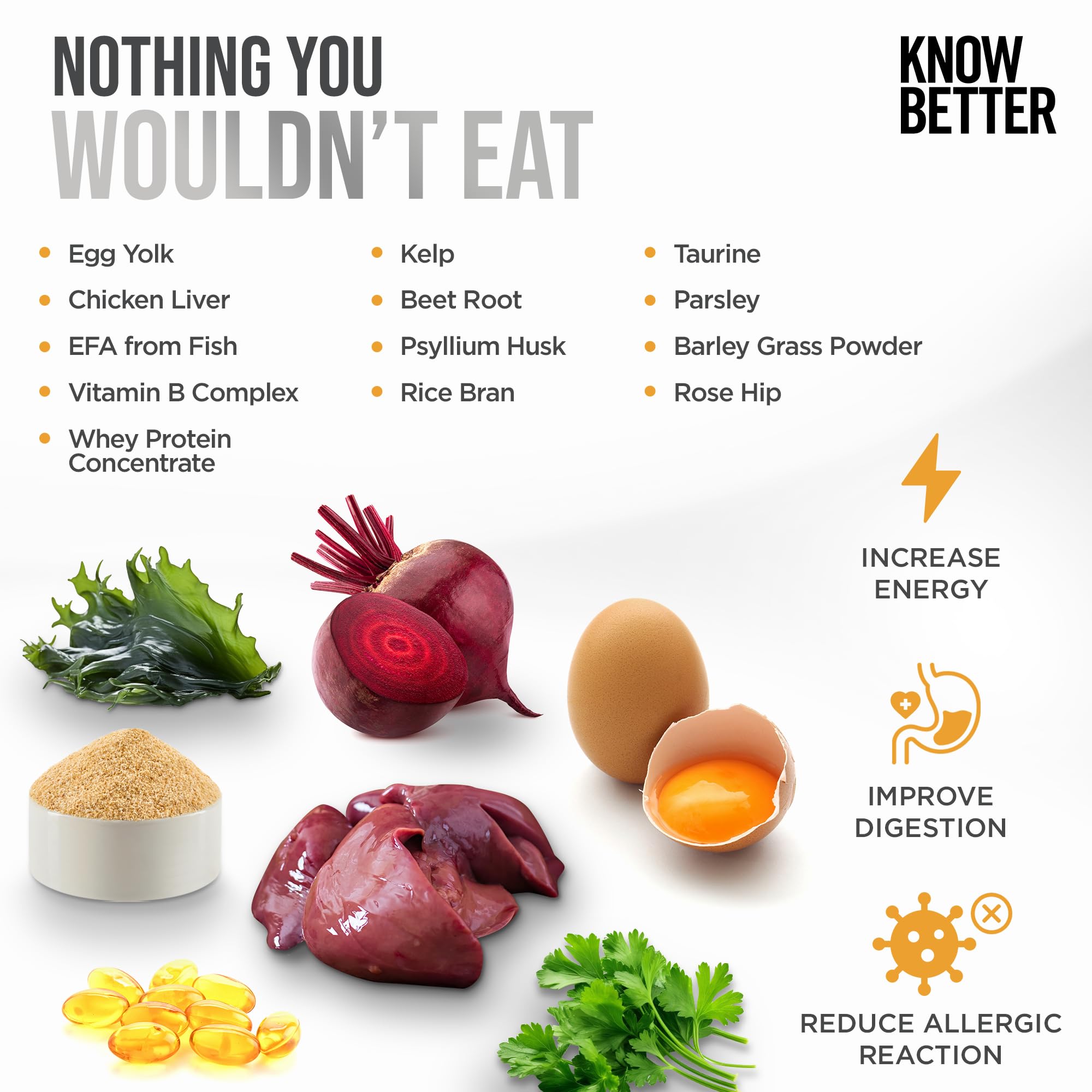 Know Better Poulet Premix : mélange prêt à cuisiner pour chien.
