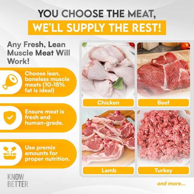 Know Better Premix : base fait-maison pour repas cru ou cuit.