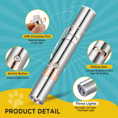 Jouet Koackl pour chat rechargeable par USB, pratique et sans piles.