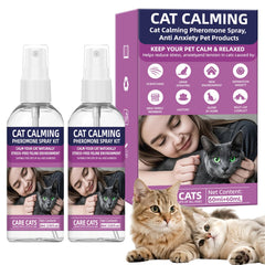 KODASNY spray pheromone chat apaisant sur la bouteille, pour calmer l'anxiété.