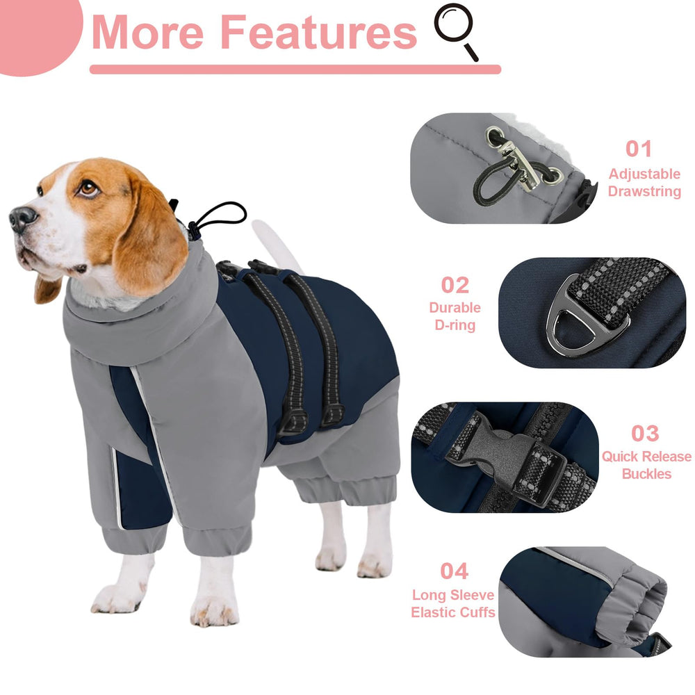 KOESON col turtleneck réglable bleu gris XL, ajustement précis pour chaleur ciblée.
