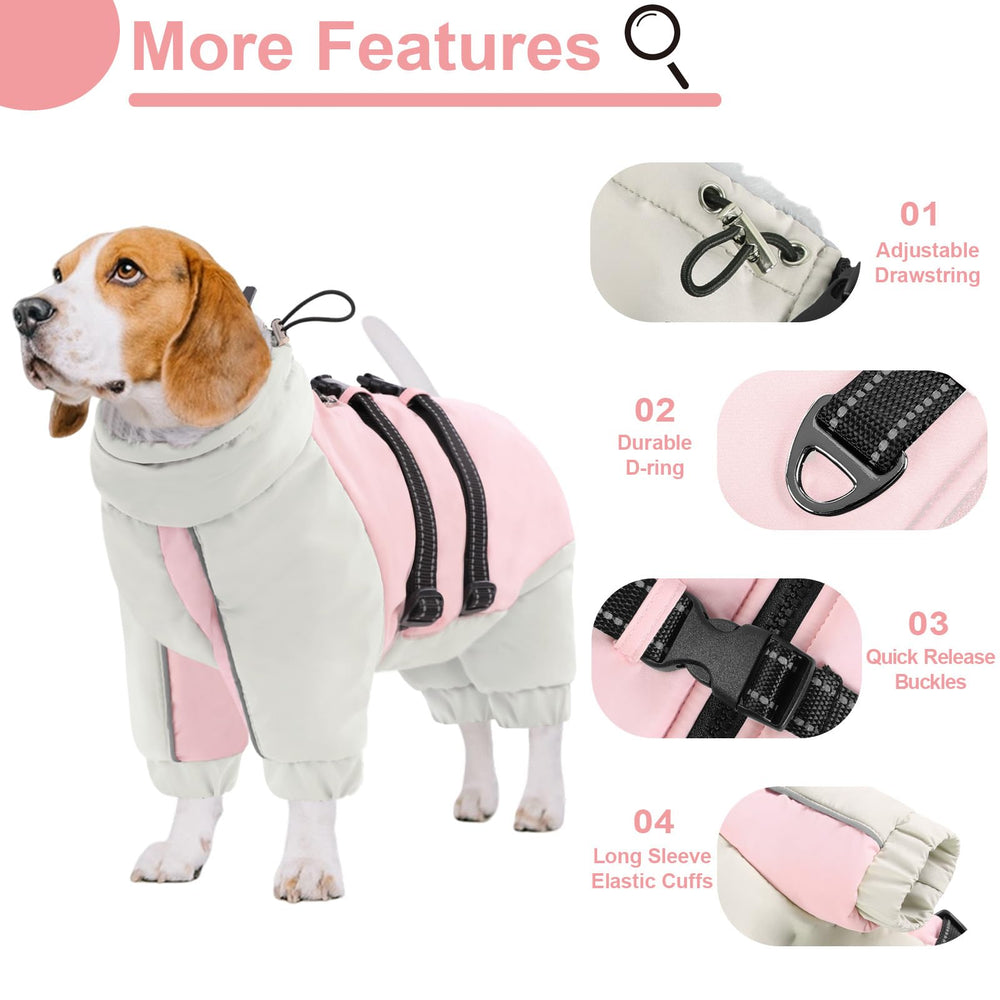 KOESON manteau chien col roulé pour chaleur ciblée lors des sorties.