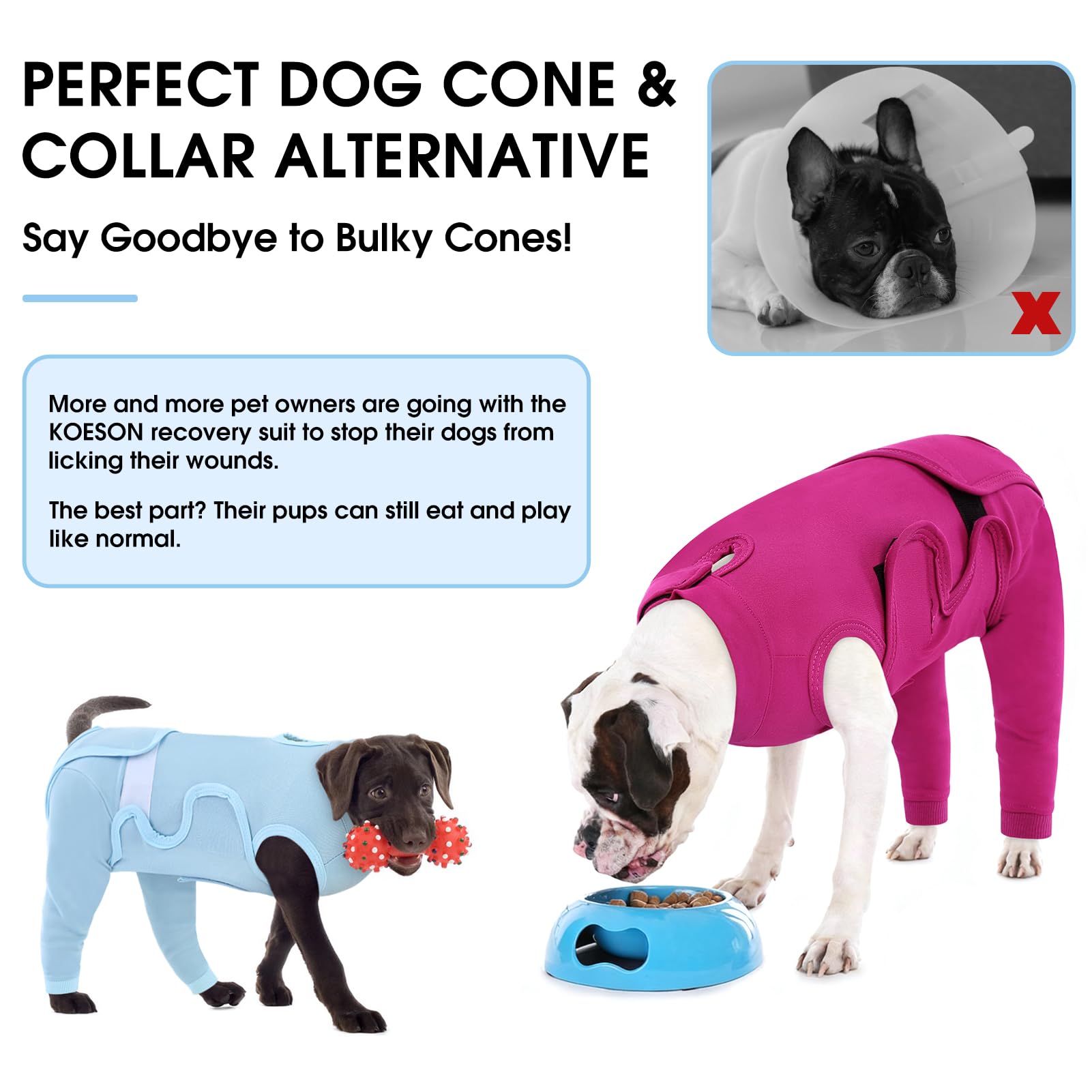 KOESON sept tailles XS à 3XL pour chiens de toutes tailles