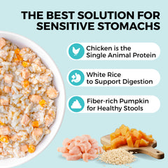KOHA Bland Diet texture humide en gros plan, favorisant une digestion douce